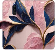 iSaprio flip pouzdro Pink Leaves pro Xiaomi Redmi 8 - Phone Cover