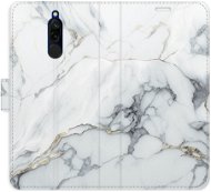 iSaprio flip pouzdro SilverMarble 15 pro Xiaomi Redmi 8 - Phone Cover