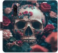 iSaprio flip pouzdro Skull in Roses 02 pro Xiaomi Redmi 8 - Phone Cover