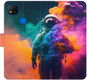 Kryt na mobil iSaprio flip puzdro Astronaut in Colours 02 pre Xiaomi Redmi 9C - Kryt na mobil