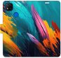 iSaprio flip puzdro Orange Paint 02 na Xiaomi Redmi 9C - Kryt na mobil