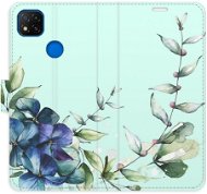 iSaprio flip pouzdro Blue Flowers pro Xiaomi Redmi 9C - Phone Cover