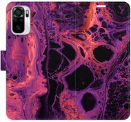 iSaprio flip pouzdro Abstract Dark 02 pro Xiaomi Redmi Note 10 / Note 10S - Phone Cover