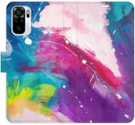 iSaprio flip pouzdro Abstract Paint 05 pro Xiaomi Redmi Note 10 / Note 10S - Phone Cover