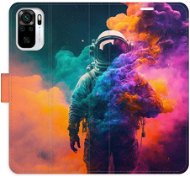 iSaprio flip pouzdro Astronaut in Colours 02 pro Xiaomi Redmi Note 10 / Note 10S - Phone Cover