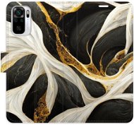 iSaprio flip pouzdro BlackGold Marble pro Xiaomi Redmi Note 10 / Note 10S - Phone Cover