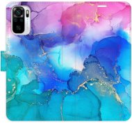 iSaprio flip puzdro BluePink Paint na Xiaomi Redmi Note 10/Note 10S - Kryt na mobil