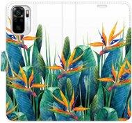 iSaprio flip pouzdro Exotic Flowers 02 pro Xiaomi Redmi Note 10 / Note 10S - Phone Cover