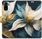 iSaprio flip pouzdro Gold Flowers pro Xiaomi Redmi Note 10 / Note 10S - Phone Cover