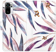 iSaprio flip pouzdro Ornamental Leaves pro Xiaomi Redmi Note 10 / Note 10S - Phone Cover