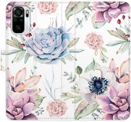 iSaprio flip pouzdro Succulents Pattern pro Xiaomi Redmi Note 10 / Note 10S - Phone Cover