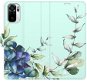iSaprio flip pouzdro Blue Flowers pro Xiaomi Redmi Note 10 / Note 10S - Phone Cover