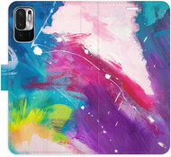 iSaprio flip pouzdro Abstract Paint 05 pro Xiaomi Redmi Note 10 5G - Phone Cover