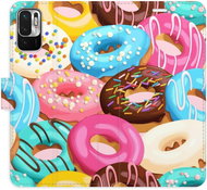 iSaprio flip case Donuts Pattern 02 for Xiaomi Redmi Note 10 5G - Phone Cover