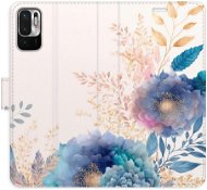 Phone Cover iSaprio flip pouzdro Ornamental Flowers 03 pro Xiaomi Redmi Note 10 5G - Kryt na mobil