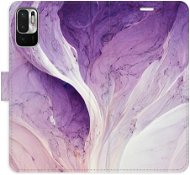 Phone Cover iSaprio flip pouzdro Purple Paint pro Xiaomi Redmi Note 10 5G - Kryt na mobil
