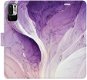 Kryt na mobil iSaprio flip puzdro Purple Paint pre Xiaomi Redmi Note 10 5G - Kryt na mobil