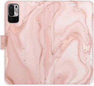 iSaprio flip pouzdro RoseGold Marble pro Xiaomi Redmi Note 10 5G - Phone Cover