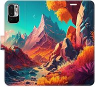 Phone Cover iSaprio flip pouzdro Colorful Mountains pro Xiaomi Redmi Note 10 5G - Kryt na mobil