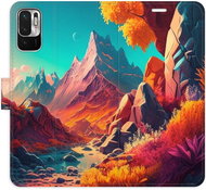 iSaprio flip pouzdro Colorful Mountains pro Xiaomi Redmi Note 10 5G - Phone Cover