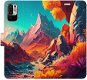 Phone Cover iSaprio flip pouzdro Colorful Mountains pro Xiaomi Redmi Note 10 5G - Kryt na mobil