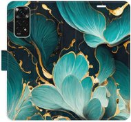 Phone Cover iSaprio flip pouzdro Blue Flowers 02 pro Xiaomi Redmi Note 11 / Note 11S - Kryt na mobil