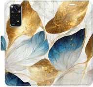 iSaprio flip pouzdro GoldBlue Leaves pro Xiaomi Redmi Note 11 / Note 11S - Phone Cover
