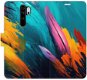 iSaprio flip pouzdro Orange Paint 02 pro Xiaomi Redmi Note 8 Pro - Phone Cover
