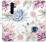iSaprio flip puzdro Succulents Pattern na Xiaomi Redmi Note 8 Pro - Kryt na mobil