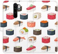 Kryt na mobil iSaprio flip puzdro Sushi Pattern 02 pre Xiaomi Redmi Note 8 Pro - Kryt na mobil