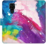 iSaprio flip pouzdro Abstract Paint 05 pro Xiaomi Redmi Note 9 - Phone Cover