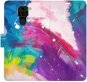 iSaprio flip pouzdro Abstract Paint 05 pro Xiaomi Redmi Note 9 - Phone Cover