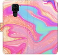 iSaprio flip pouzdro Abstract Paint 07 pro Xiaomi Redmi Note 9 - Phone Cover