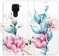 Phone Cover iSaprio flip pouzdro Beautiful Flower pro Xiaomi Redmi Note 9 - Kryt na mobil