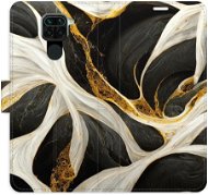 iSaprio flip pouzdro BlackGold Marble pro Xiaomi Redmi Note 9 - Phone Cover