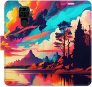 iSaprio flip pouzdro Colorful Mountains 02 pro Xiaomi Redmi Note 9 - Phone Cover