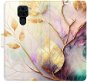 Phone Cover iSaprio flip pouzdro Gold Leaves 02 pro Xiaomi Redmi Note 9 - Kryt na mobil
