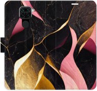 iSaprio flip puzdro Gold Pink Marble 02 pre Xiaomi Redmi Note 9 - Kryt na mobil