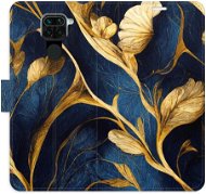 Phone Cover iSaprio flip pouzdro GoldBlue pro Xiaomi Redmi Note 9 - Kryt na mobil