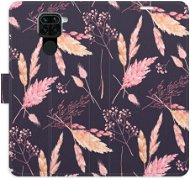 Phone Cover iSaprio flip pouzdro Ornamental Flowers 02 pro Xiaomi Redmi Note 9 - Kryt na mobil