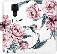 iSaprio flip puzdro Pink Flowers pre Xiaomi Redmi Note 9 - Kryt na mobil