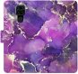 Phone Cover iSaprio flip pouzdro Purple Marble pro Xiaomi Redmi Note 9 - Kryt na mobil