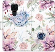 iSaprio flip pouzdro Succulents Pattern pro Xiaomi Redmi Note 9 - Phone Cover