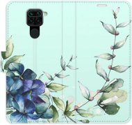 iSaprio flip puzdro Blue Flowers pre Xiaomi Redmi Note 9 - Kryt na mobil
