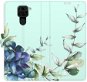 Phone Cover iSaprio flip pouzdro Blue Flowers pro Xiaomi Redmi Note 9 - Kryt na mobil