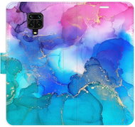 iSaprio flip case BluePink Paint for Xiaomi Redmi Note 9 Pro / Note 9S - Phone Cover