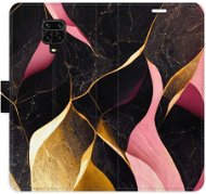 iSaprio flip puzdro Gold Pink Marble 02 pre Xiaomi Redmi Note 9 Pro/Note 9S - Kryt na mobil