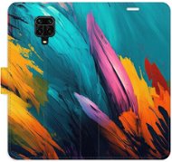 iSaprio flip puzdro Orange Paint 02 na Xiaomi Redmi Note 9 Pro/Note 9S - Kryt na mobil