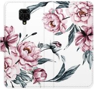 iSaprio flip pouzdro Pink Flowers pro Xiaomi Redmi Note 9 Pro / Note 9S - Phone Cover