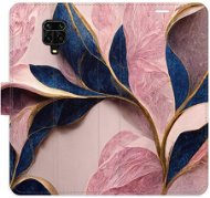 iSaprio flip pouzdro Pink Leaves pro Xiaomi Redmi Note 9 Pro / Note 9S - Phone Cover